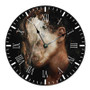 070 Shake You Can t Kill Me Round Non-ticking Wooden Wall Clock