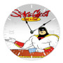 Space Ghost Coast to Coast Round Non-ticking Wooden Wall Clock