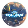 Teslagrad 2 Round Non-ticking Wooden Wall Clock