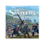 The Settlers New Allies Square Silent Scaleless Wooden Wall Clock