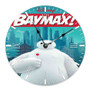 Disney Baymax Round Non-ticking Wooden Wall Clock