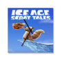Ice Age Scrat Tales Square Silent Scaleless Wooden Wall Clock