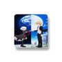 Rewrite 2nd Season Moon hen Terra hen Porcelain Refrigerator Magnet Square