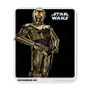 C3 PO Star Wars Rectangle Gaming Mouse Pad Rubber Backing