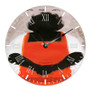 Precious Movie 4 Round Non-ticking Wooden Black Pointers Wall Clock