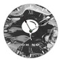 Bring Me The Horizon Oh No Round Non-ticking Wooden Black Pointers Wall Clock