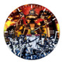 Daimidaler Anime Round Non-ticking Wooden Black Pointers Wall Clock