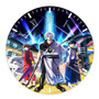 Gintama Anime Round Non-ticking Wooden Black Pointers Wall Clock