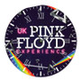 The Pink Floyd Experience 2023 Tour Round Non-ticking Wooden Black Pointers Wall Clock