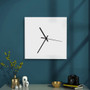 Square Silent Scaleless Wooden Wall Clock