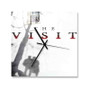 The Visit Movie 4 Square Silent Scaleless Wooden Wall Clock Black Pointers