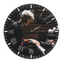 MGK Dont Let Me Go Custom Wall Clock Round Non-ticking Wooden Black Pointers