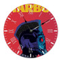 The Weeknd Starboy Custom Wall Clock Round Non-ticking Wooden Black Pointers