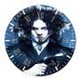 Jack White Custom Wall Clock Round Non-ticking Wooden Black Pointers