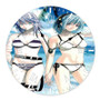 Rosario Vampire Custom Wall Clock Round Non-ticking Wooden Black Pointers