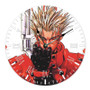 Trigun Greatest Custom Wall Clock Round Non-ticking Wooden Black Pointers