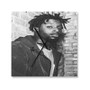 Isaiah Rashad Custom Wall Clock Square Silent Scaleless Wooden Black Pointers