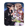 Sword Art Online Kirto and Asuna Custom Gaming Mouse Pad Rubber Backing