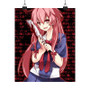 Yuno Gasai Future Diary Art Satin Silky Poster for Home Decor