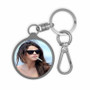 Selena Gomez Cigarette Keyring Tag Keychain Acrylic With TPU Cover