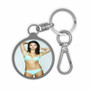 Selena Gomez Ink Keyring Tag Keychain Acrylic With TPU Cover