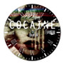 Cocaine Peryon J Kee Feat Gunplay Wall Clock Round Non-ticking Wooden