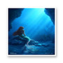 The Little Mermaid Movie White Transparent Vinyl Kiss-Cut Stickers