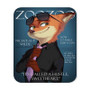 Judy and Nick Cover Models Zootopia Mouse Pad Gaming Rubber Backing