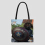 Bucky With Shield Tote Bag AOP With Cotton Handle