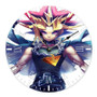 Yami Yugi Yu Gi Oh Wall Clock Round Non-ticking Wooden