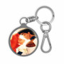 Kiss Ariel and Eric Custom Keyring Tag Keychain Acrylic With TPU Cover