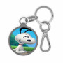 Snoopy Close up Custom Keyring Tag Keychain Acrylic With TPU Cover