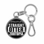 Straight Otter Zootopia Custom Keyring Tag Keychain Acrylic With TPU Cover