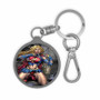 Supergirl Art Custom Keyring Tag Keychain Acrylic With TPU Cover