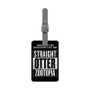 Straight Otter Zootopia Custom Polyester Saffiano Rectangle White Luggage Tag Card Insert