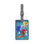 Team Sonic The Hedgehog Custom Polyester Saffiano Rectangle White Luggage Tag Card Insert