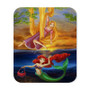 Tangled Rapunzel and Ariel Mermaid Disney Custom Mouse Pad Gaming Rubber Backing