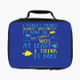 Disney Dory Quotes Custom Lunch Bag Fully Lined and Insulated for Adult and Kids