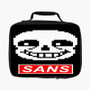 Sans Undertale Face Custom Lunch Bag Fully Lined and Insulated for Adult and Kids