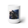 Batman and Catwoman Kiss Custom White Ceramic Mug 15oz Sublimation BPA Free