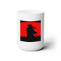 Red Moon Samurai X Rurouni Kenshin Custom White Ceramic Mug 15oz Sublimation BPA Free