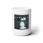 Snoopy Art Custom White Ceramic Mug 15oz Sublimation BPA Free