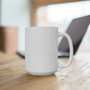 White Ceramic Mug 15oz With BPA Free