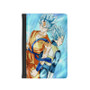 Dragon Ball Super Goku and Vegeta Super Saiyan Blue Custom PU Faux Leather Passport Cover Wallet Black Holders Luggage Travel