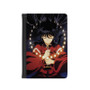 Inuyasha Art Custom PU Faux Leather Passport Cover Wallet Black Holders Luggage Travel