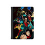 The Team Young Justice Custom PU Faux Leather Passport Cover Wallet Black Holders Luggage Travel