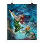 Aquaman and Mera DC Comics Custom Silky Poster Satin Art Print Wall Home Decor