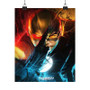 The Flash Superhero Product Custom Silky Poster Satin Art Print Wall Home Decor