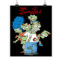 The Simpsons Zombies Custom Silky Poster Satin Art Print Wall Home Decor