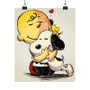 Woodstock Snoopy Charlie Brown The Peanuts Custom Silky Poster Satin Art Print Wall Home Decor